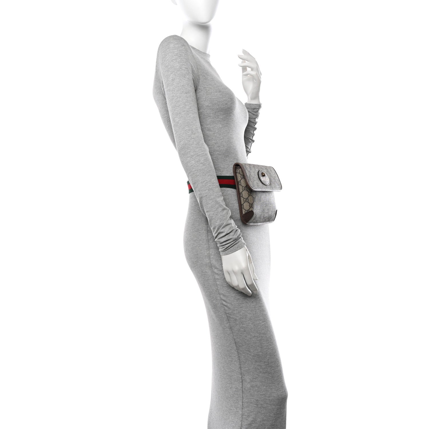 Gucci GG Supreme Monogram Neo Vintage Web Belt Bag Brown 2 of 12