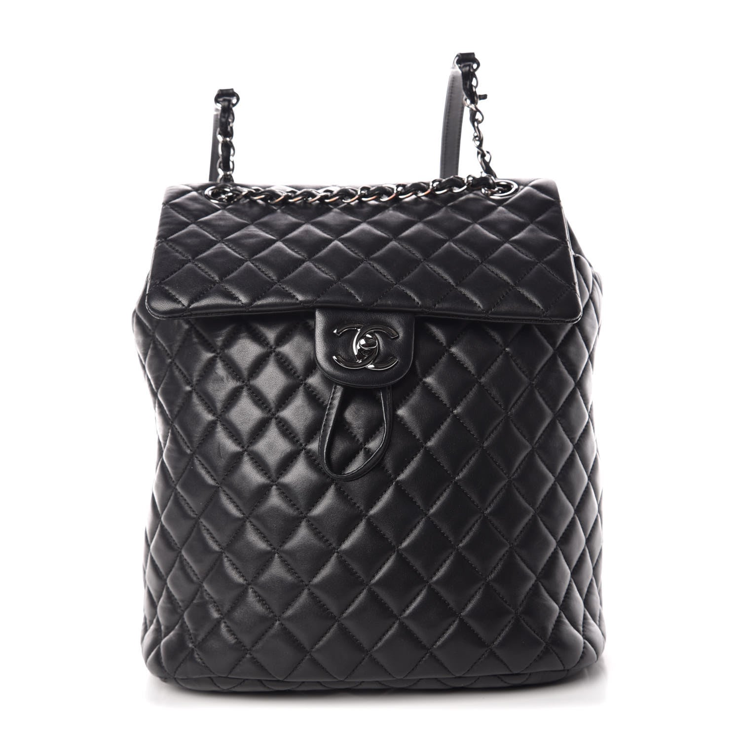 Chanel Lambskin Quilted Large Urban Spirit Backpack Black 1 of 10