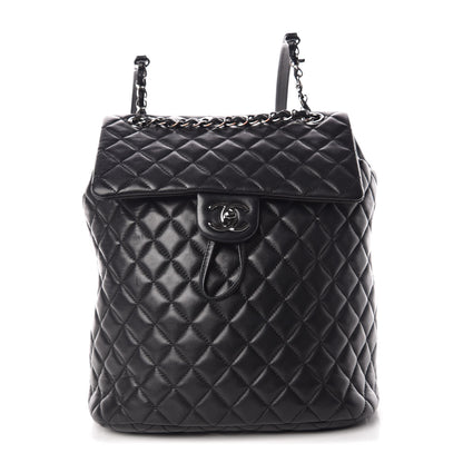 Chanel Lambskin Quilted Large Urban Spirit Backpack Black 1 of 10