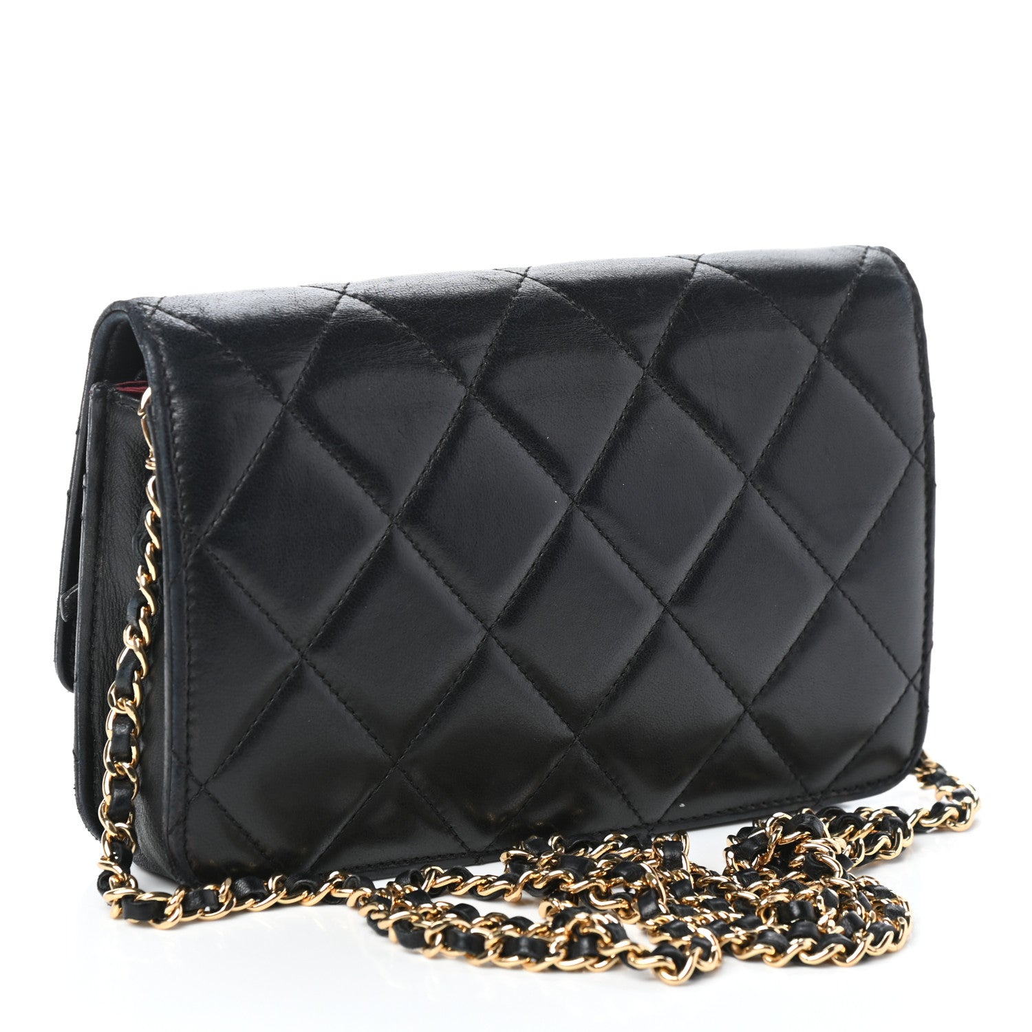 Chanel Lambskin Quilted Golden Class Wallet on Chain WOC Black 3 of 9