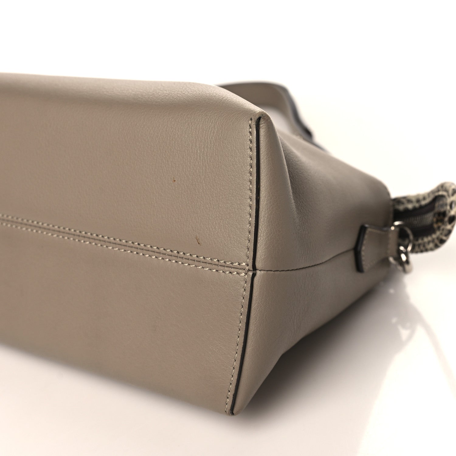 Fendi Vitello Dolce Elaphe Medium By The Way Boston Bag Tortora Multicolor 9 of 9