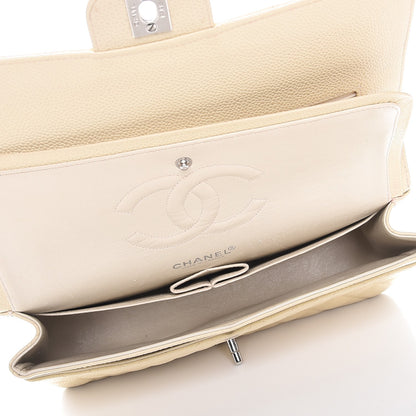 Chanel Caviar Quilted Medium Double Flap Beige Clair 6 of 12
