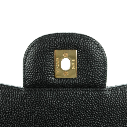Chanel Caviar Quilted Jumbo Double Flap Black 6 of 8