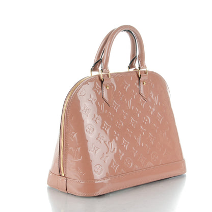 Louis Vuitton Vernis Alma PM Rose Velours 3 of 7
