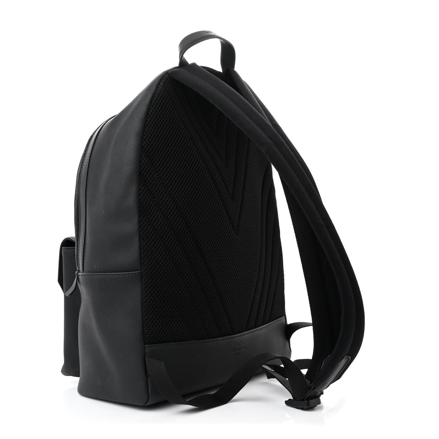 Grained Calfskin Aerogram Takeoff Backpack Black