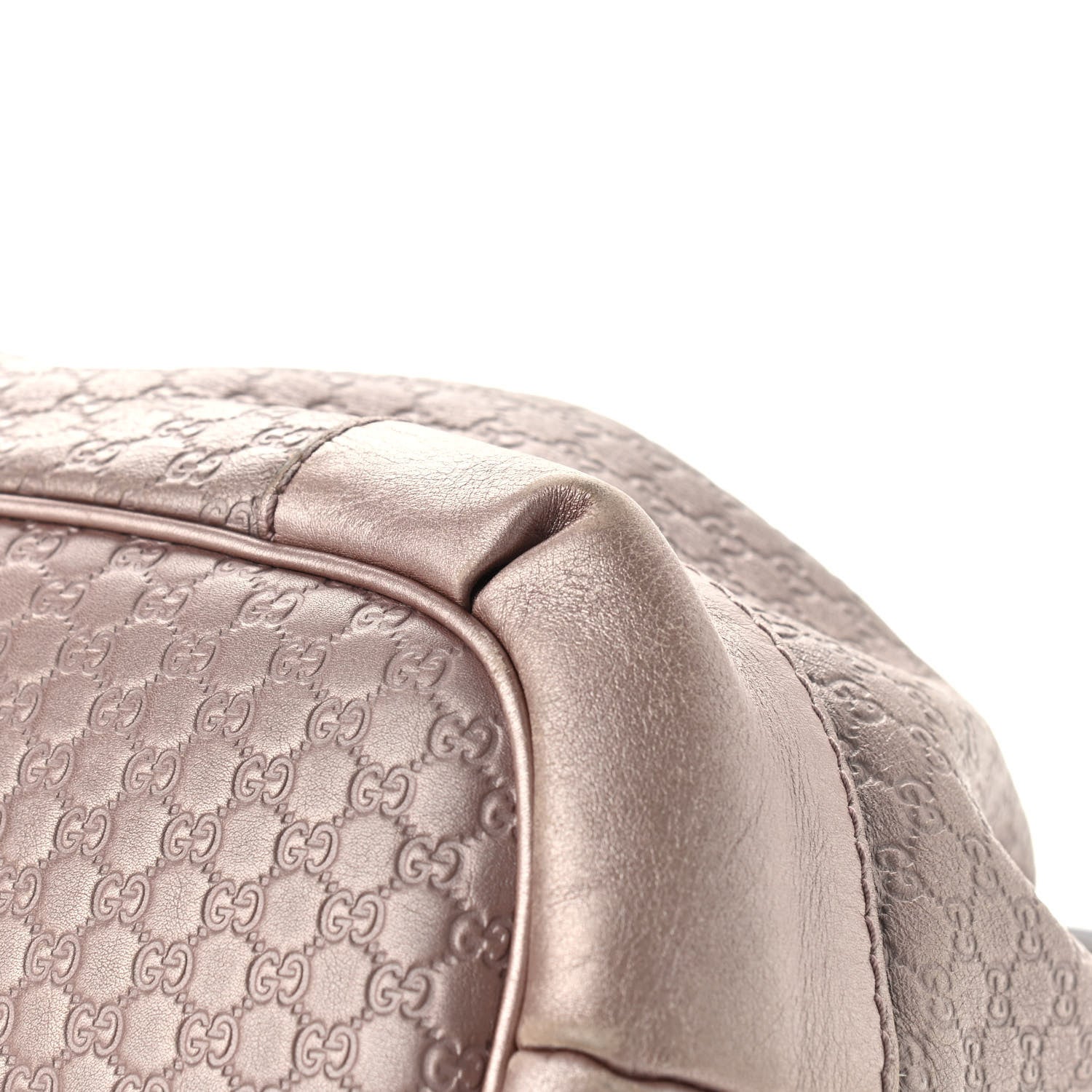 Gucci Metallic Microguccissima Medium Sukey Top Handle Bag Dark Cipria 14 of 15