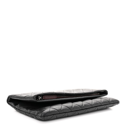 Chanel Caviar Quilted CC Beauty Clutch Black 3 of 11