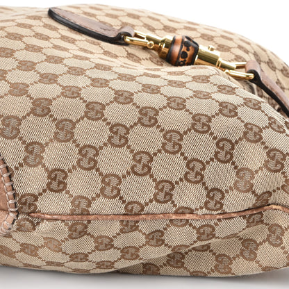 Gucci Monogram Large New Jackie Shoulder Bag Brown 14 of 15
