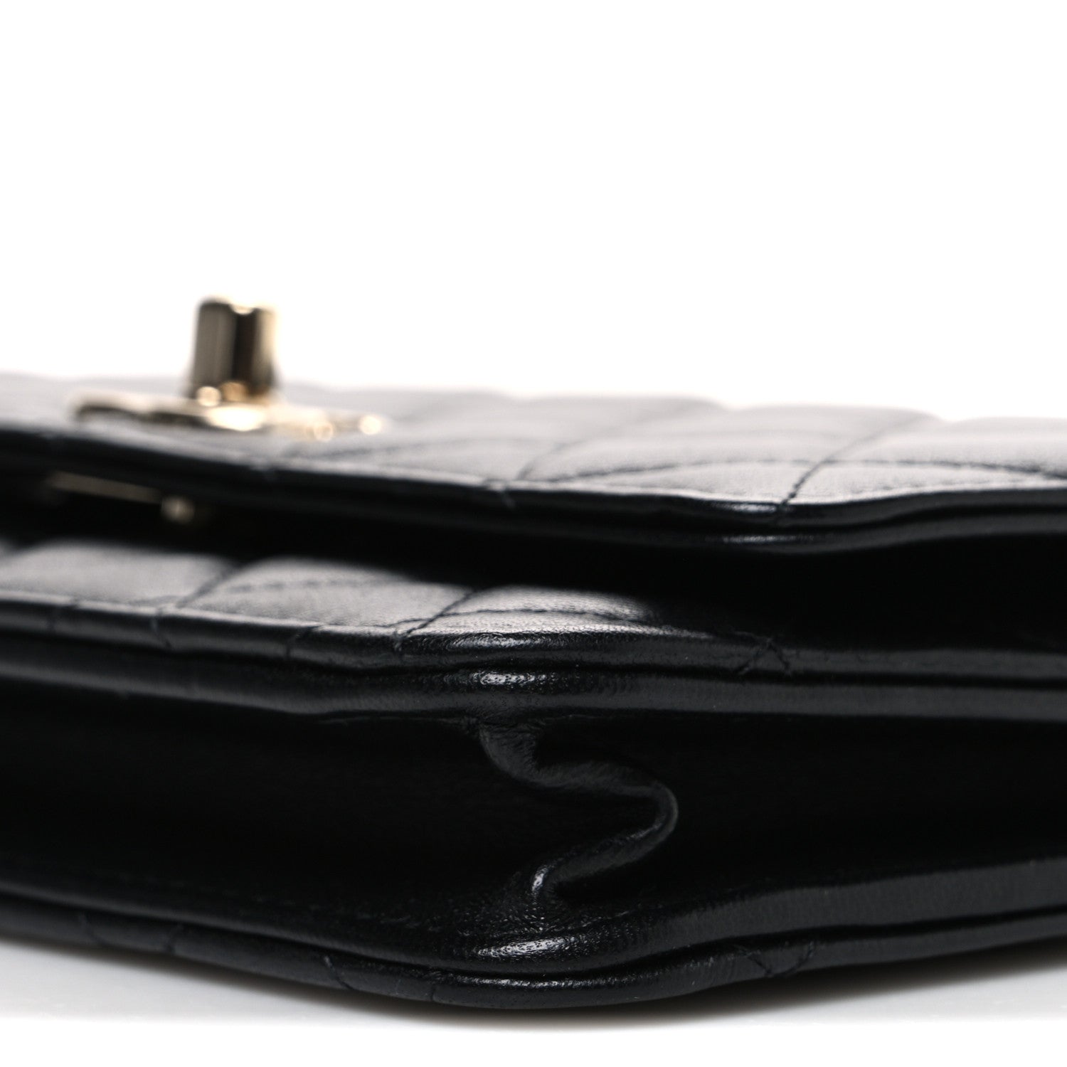 Chanel Lambskin Quilted Trendy CC Wallet On Chain WOC Black 11 of 11