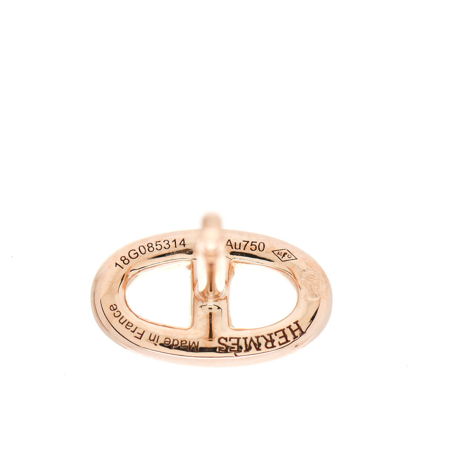 Hermes 18K Rose Gold TPM Farandole Stud Earrings 4 of 6
