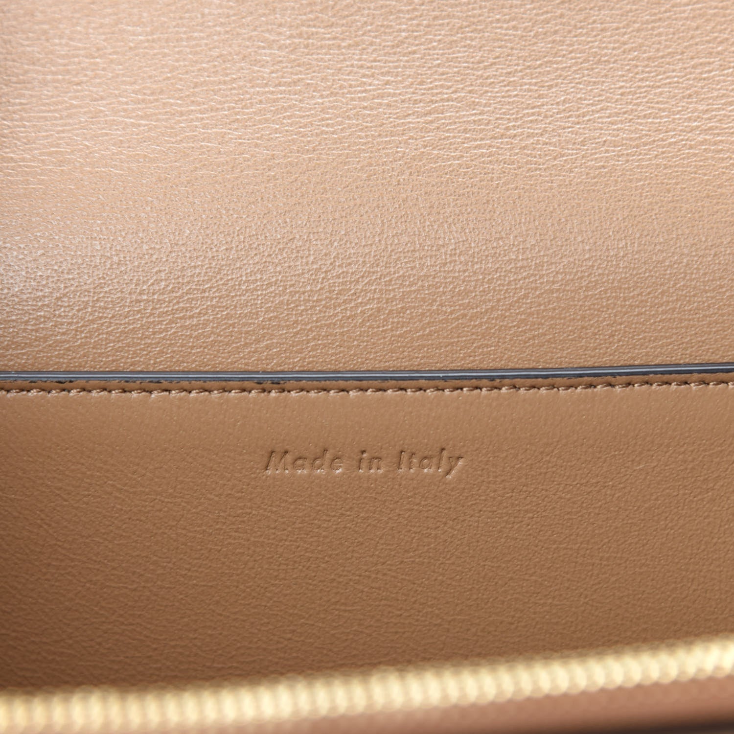 Celine Shiny Smooth Calfskin Medium Frame Shoulder Bag Tan Optic White 10 of 12