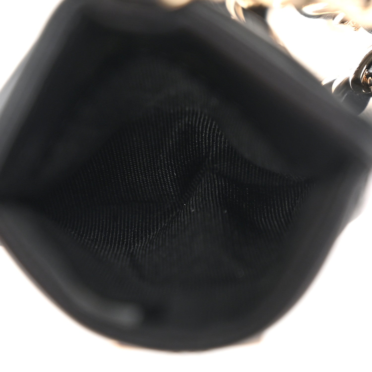 Chanel Lambskin Quilted Camellia Bow Card Holder On Chain Black 4 of 6