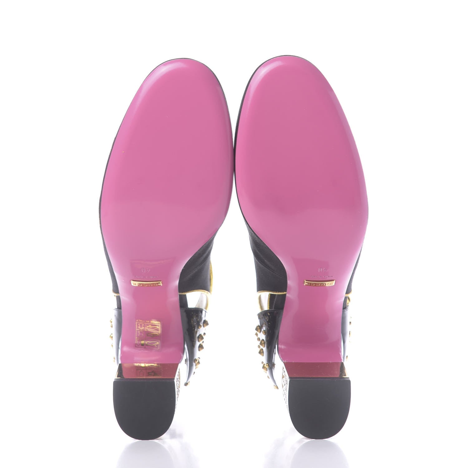 Gucci Satin Embroidered Dragon Caspar Pumps 40 Black 6 of 12