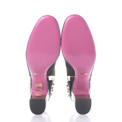 Gucci Satin Embroidered Dragon Caspar Pumps 40 Black 6 of 12