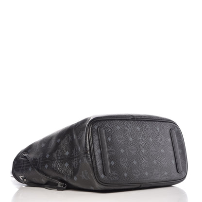 MCM Visetos Medium Liz Reversible Shopper Tote Black 8 of 21