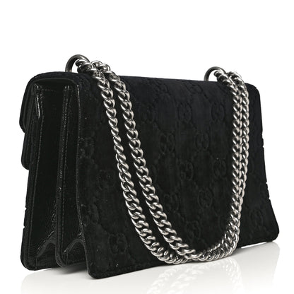 Gucci Velvet GG Monogram Small Dionysus Shoulder Bag Black 3 of 12