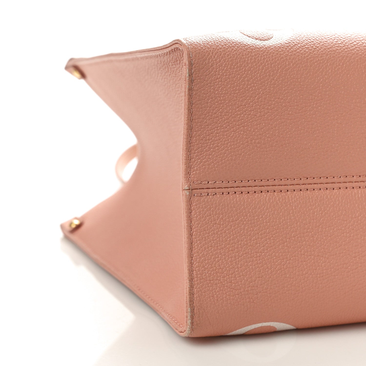 Louis Vuitton Empreinte Monogram Giant Onthego MM Rose Trianon Creme 8 of 10