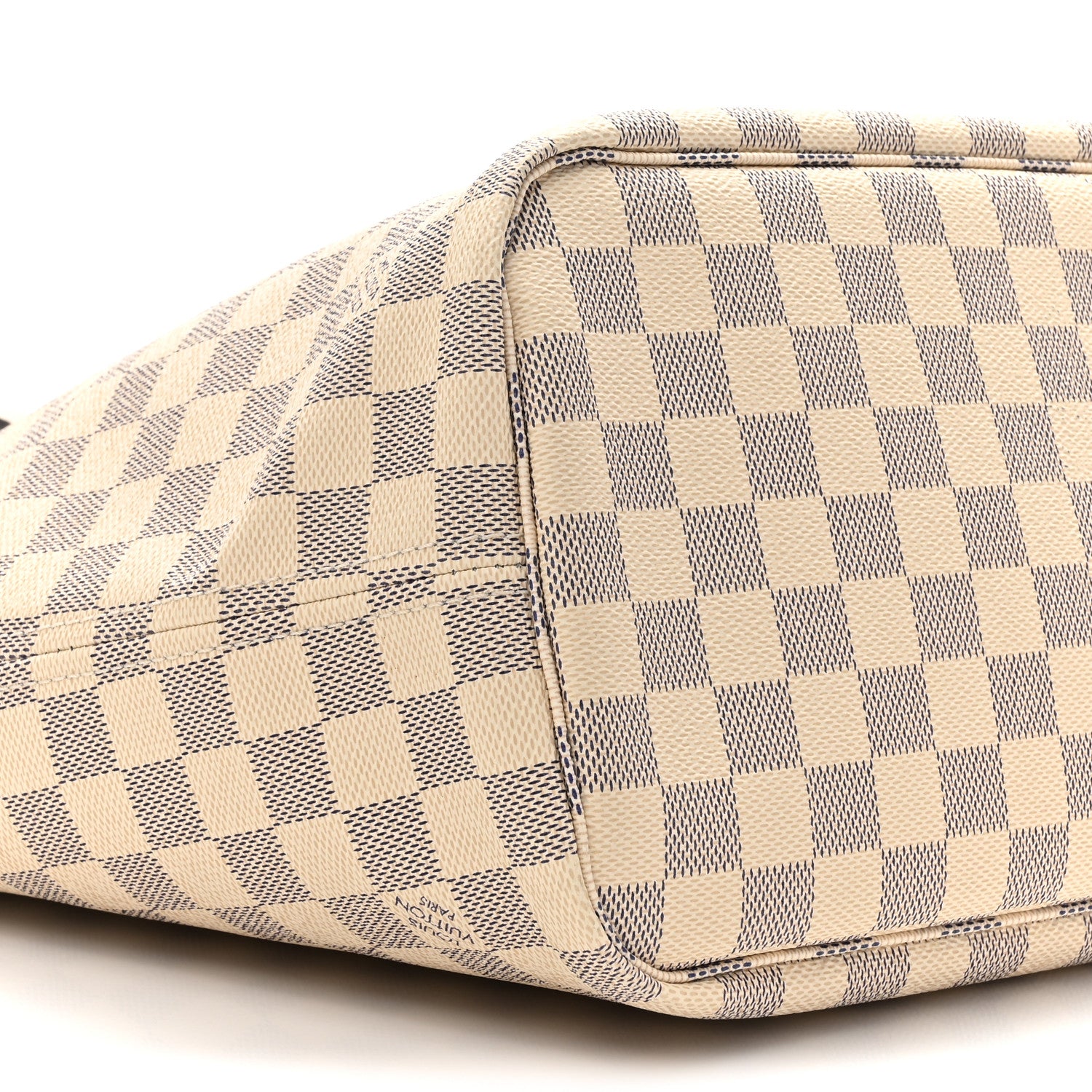 Louis Vuitton Damier Azur Braided Neverfull MM Pink 11 of 16