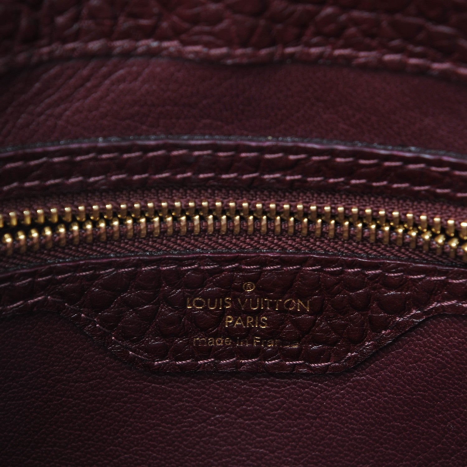 Louis Vuitton Ostrich Lizard Exotique Majestueux Shoulder Bag Bordeaux 7 of 8