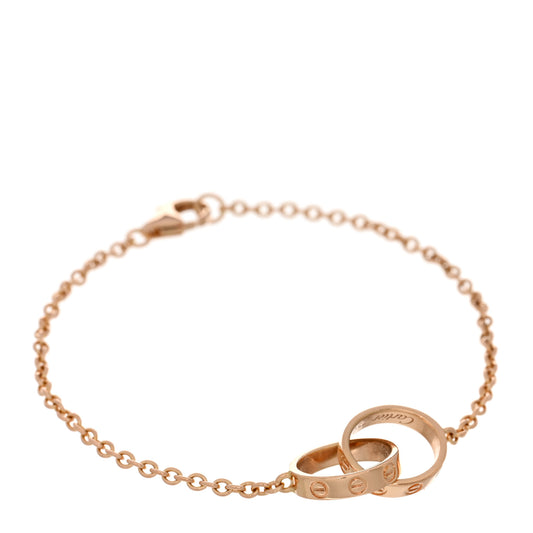 18K Pink Gold Interlocking LOVE Bracelet