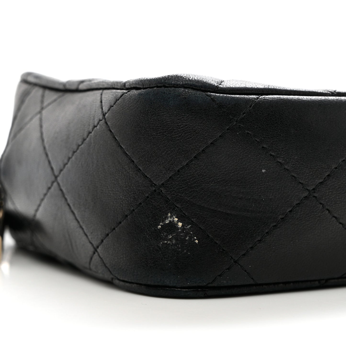 Lambskin Quilted Small Timeless Camera Case Black