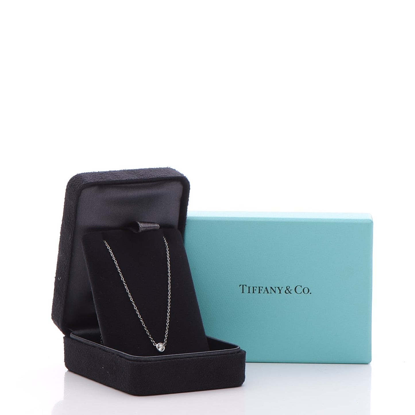 Platinum Diamond .12ct Elsa Peretti Diamonds by the Yard Pendant Necklace