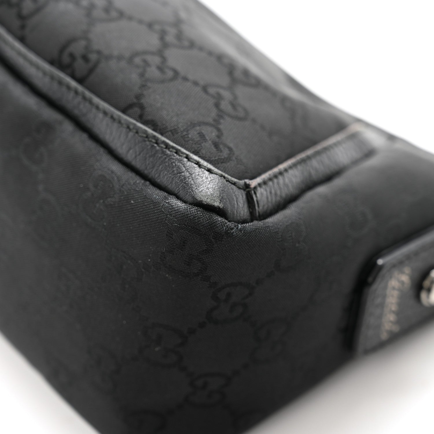Gucci Monogram D Ring Abbey Pochette Black 11 of 12