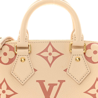 Louis Vuitton Empreinte Monogram Giant Speedy Bandouliere 20 Creme Rose Trianon 7 of 10