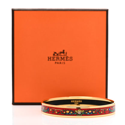 Hermes Enamel Printed Narrow Bracelet 6 of 6