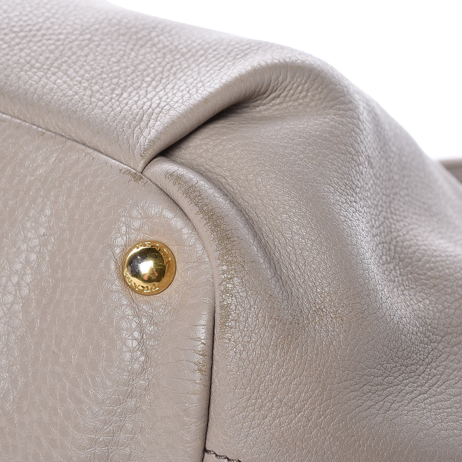 Prada Vitello Daino Shoulder Bag Grey 19 of 21