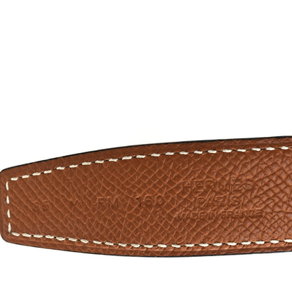 Hermes Swift Epsom 24mm Mini Constance H Belt 85 34 Black Gold 3 of 4