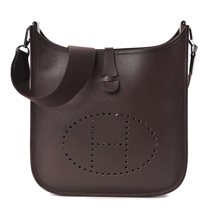 Hermes Epsom Evelyne II PM Chocolate 1 of 10