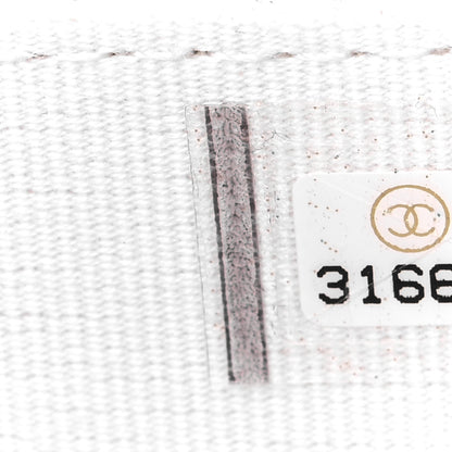 Chanel Calfskin Quilted Maxi Pearls Card Holder Flap With Chain White 8 of 13