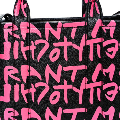 Marc Jacobs X STEPHEN SPROUSE Grained Calfskin Medium The Tote Bag Pink 18 of 22