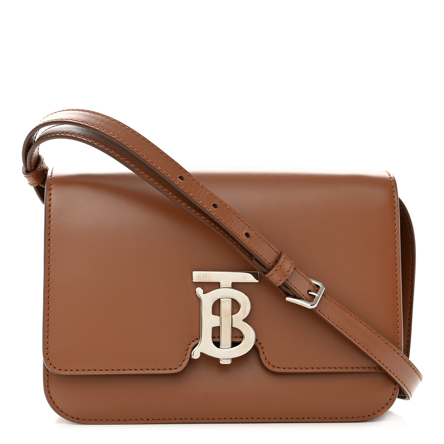 Calfskin Small TB Bag Malt Brown