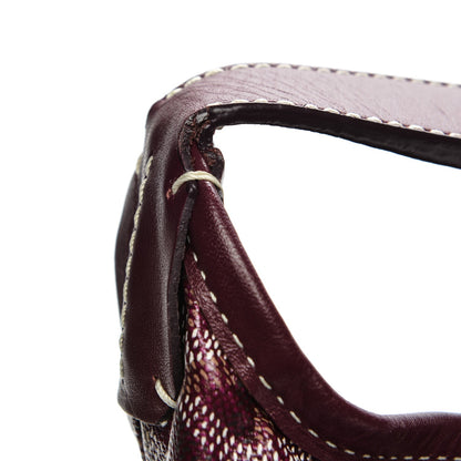 Goyard Goyardine Fidji Zip Hobo Burgundy 7 of 10