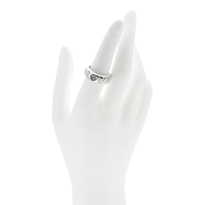 Chopard 18K White Gold Happy Diamonds Love Heart Band Ring 54 7 2 of 5