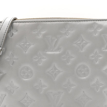 Louis Vuitton Metallic Lambskin Embossed Monogram Coussin BB Silver 7 of 9