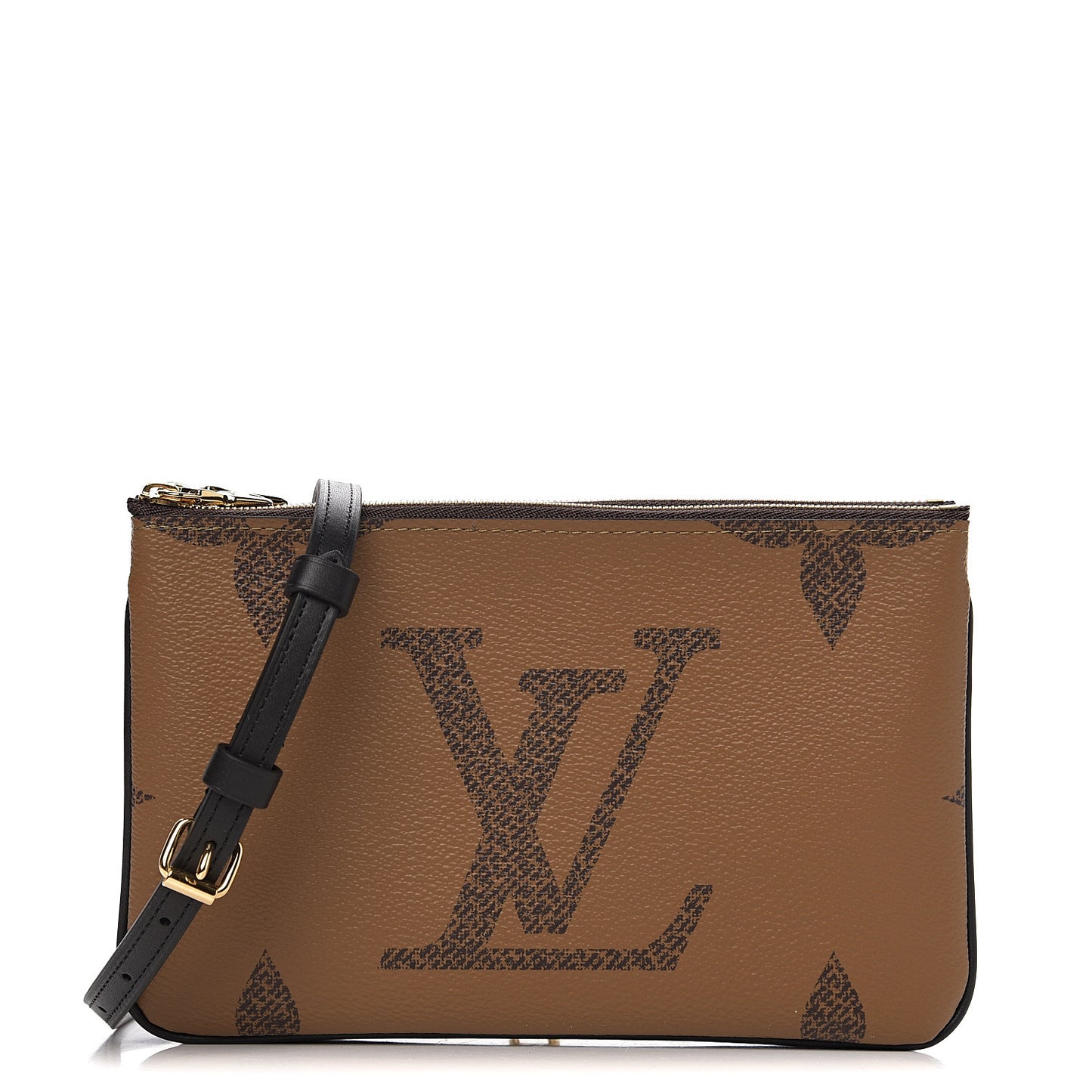 Reverse Monogram Giant Double Zip Pochette