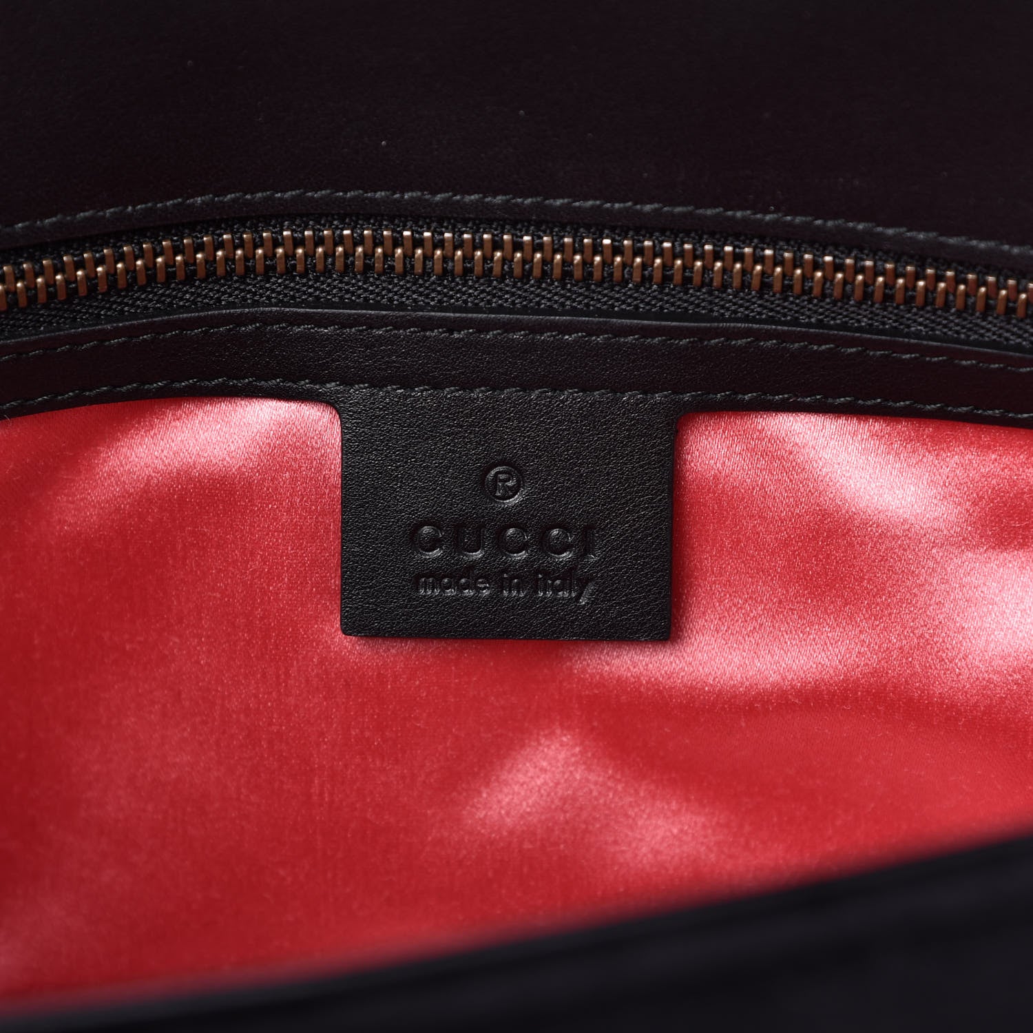 Gucci Velvet Matelasse Small GG Marmont Shoulder Bag Black 8 of 10