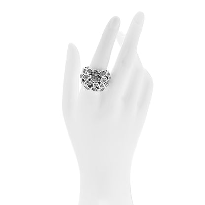 David Yurman Sterling Silver Diamond Confetti Ring 60 9 2 of 5