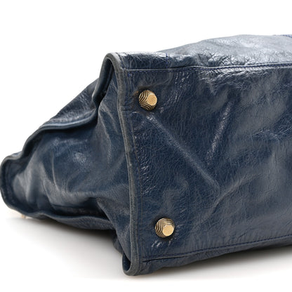 Balenciaga Agneau Giant 12 Gold Hardware Work Bleu Mineral 9 of 10