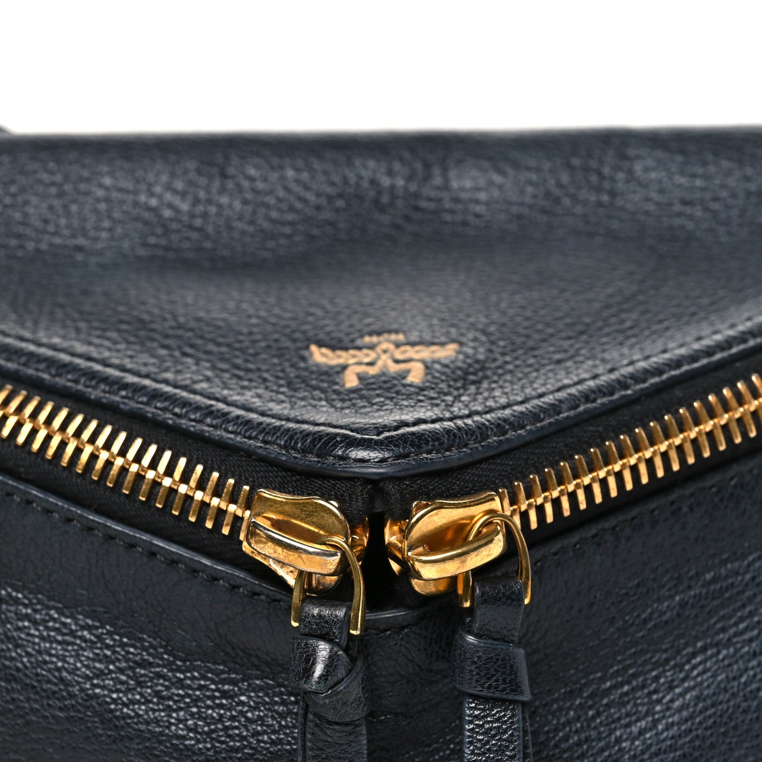 MCM Goatskin Diamant 3D Shoulder Bag Black 8 of 10