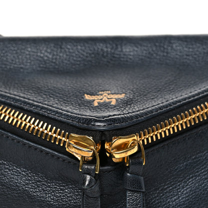MCM Goatskin Diamant 3D Shoulder Bag Black 8 of 10
