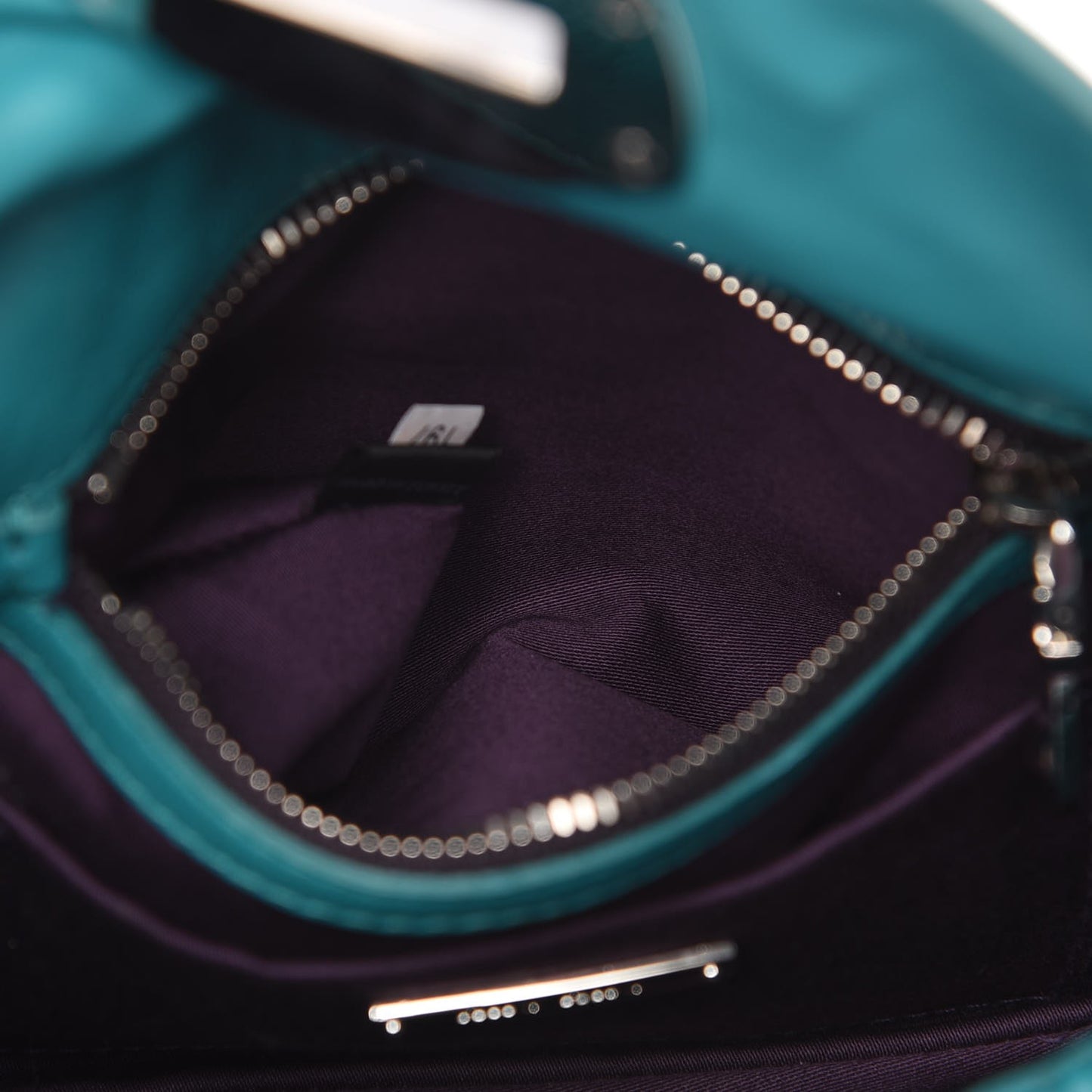 Nappa Matelasse Crystal Flap Bag Turchese