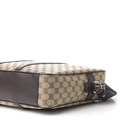 Gucci Monogram Briefcase Dark Brown 10 of 11