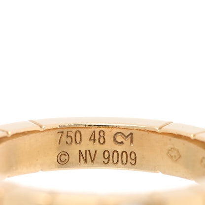 Cartier 18K Yellow Gold Diamond Lanieres Ring 48 4.5 4 of 4