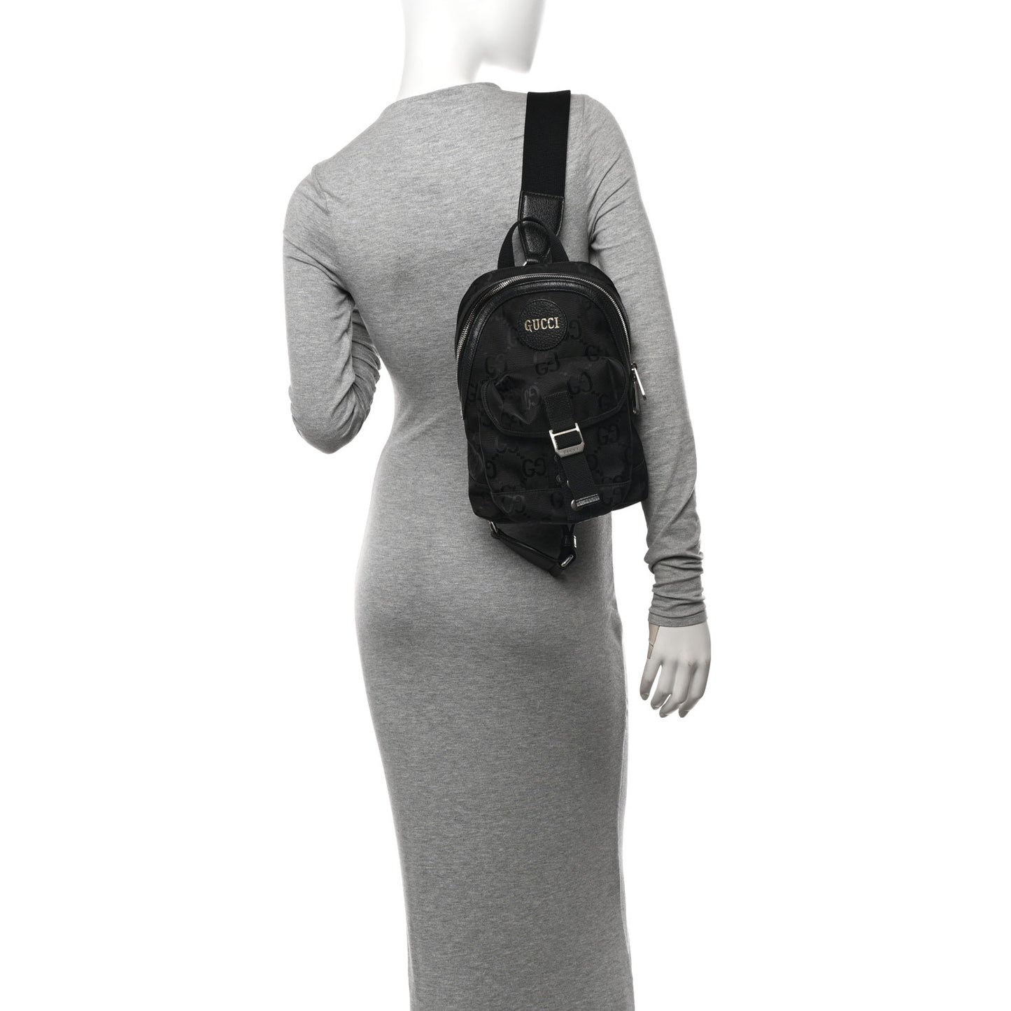 Econyl Nylon Monogram Off The Grid Sling Backpack Black