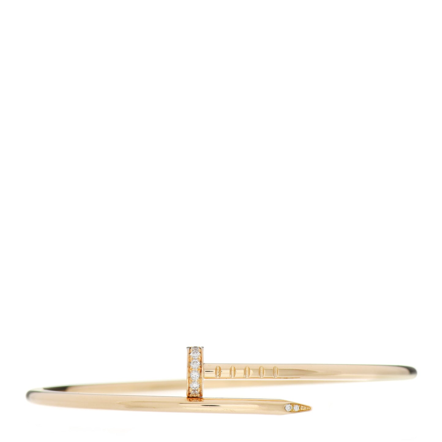 18K Yellow Gold Diamond Small Juste Un Clou Bracelet 16