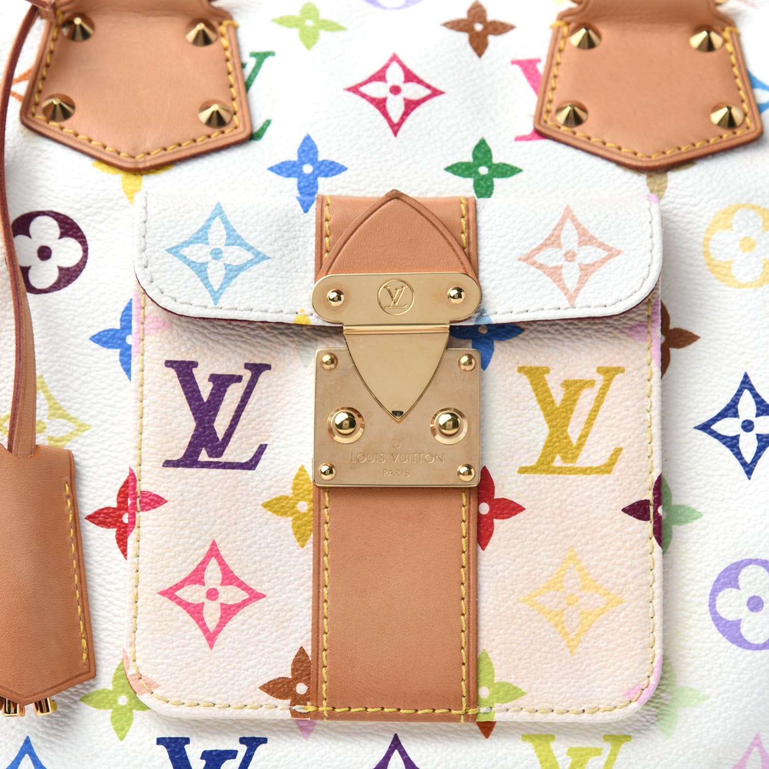 Louis Vuitton Monogram Multicolor Speedy 30 White 10 of 10